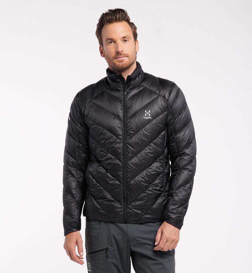 Haglöfs L.I.M Essens Down Jacket Black For Mens IAPFM8724 Australia